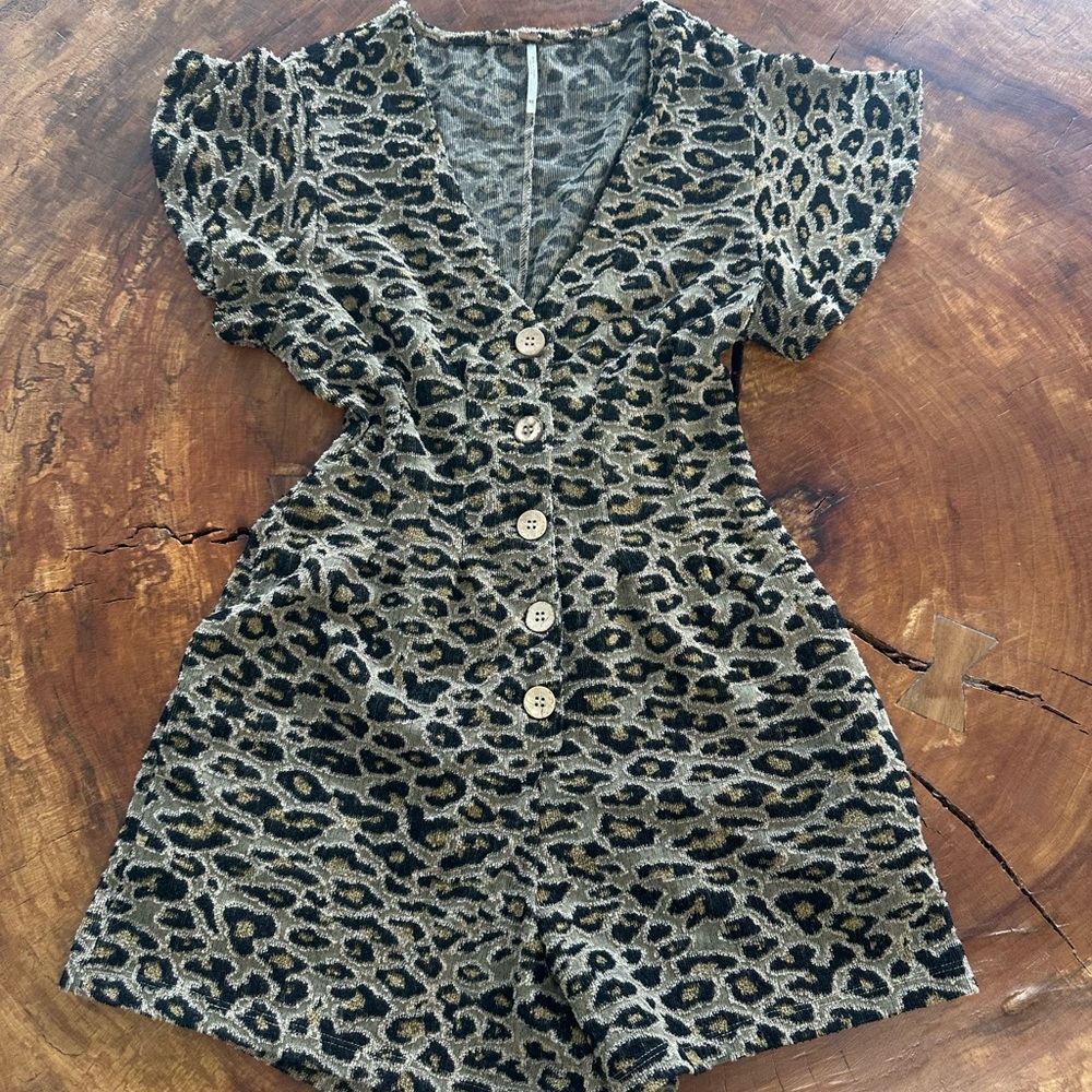 Cheetah Print Women’s Free People Romper